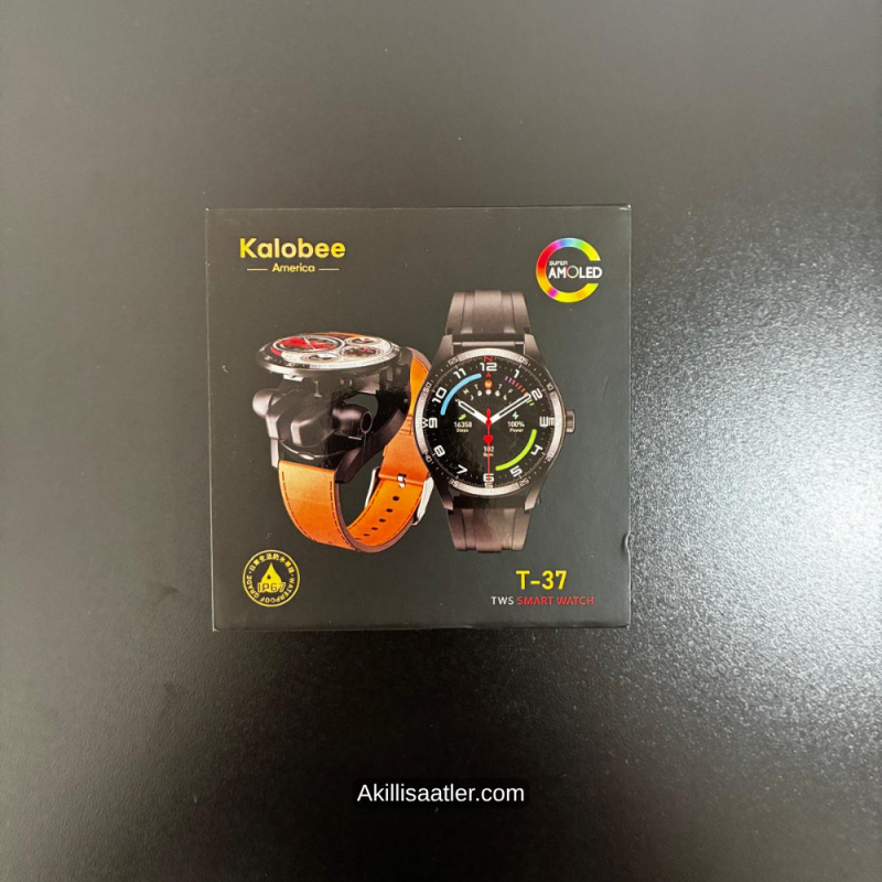 Kalobee T-37 TWS Bluetooth Kulaklıklı Akıllı Unisex Akıllı Saat