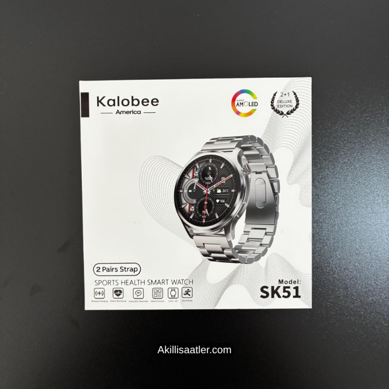 Kalobee SK51 Yeni Amoled Ekran Erkek Akıllı Saat