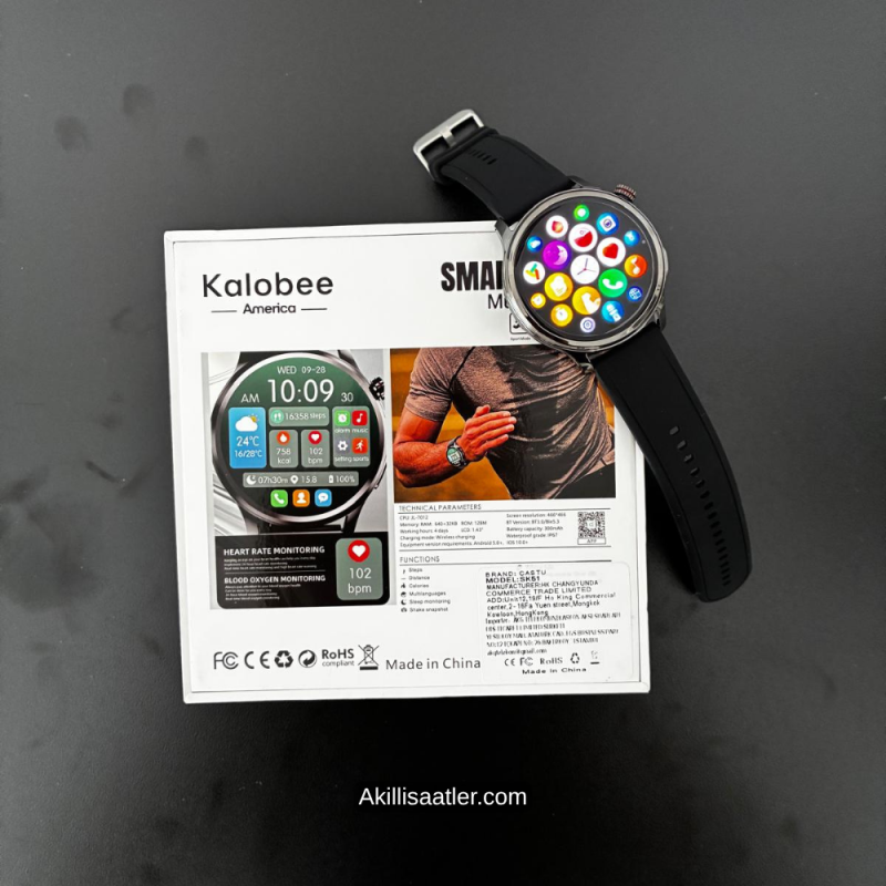 Kalobee SK51 Yeni Amoled Ekran Erkek Akıllı Saat
