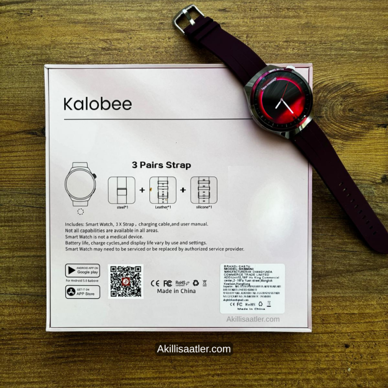 Kalobee Watch 4 Mini Hediyelik Kaliteli Kadın Akıllı Saat Seti