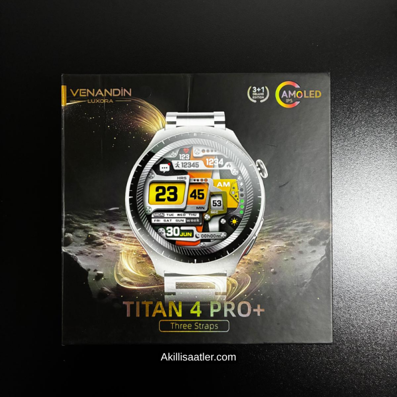 Venadin Luxora Titan 4 Pro+ Amoled Hediyelik Erkek Akıllı Saat